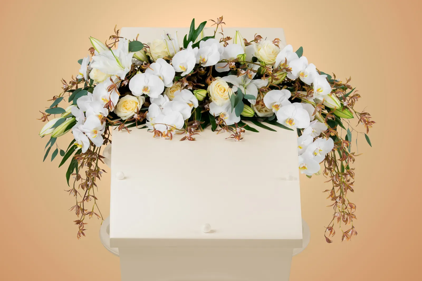 Kistbedekking Traan, bloemen voor op de kist voor de uitvaart