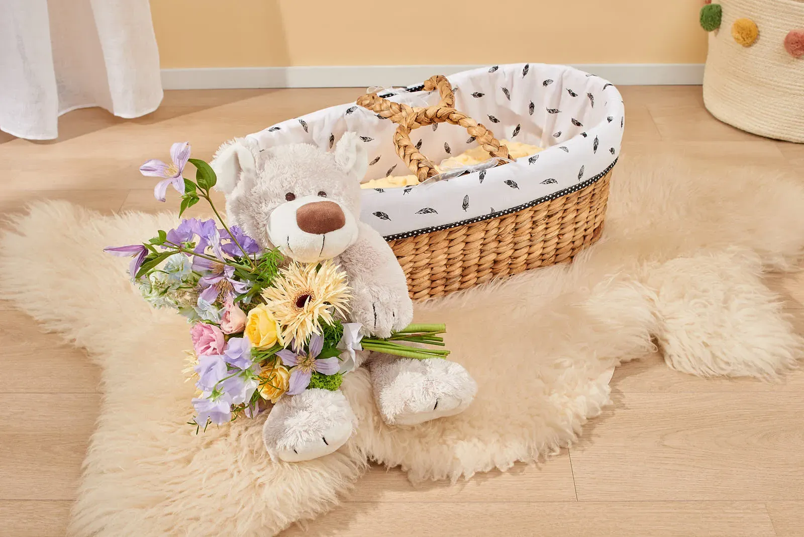Rouwstuk Teddybeer, baby en kind voor de uitvaart