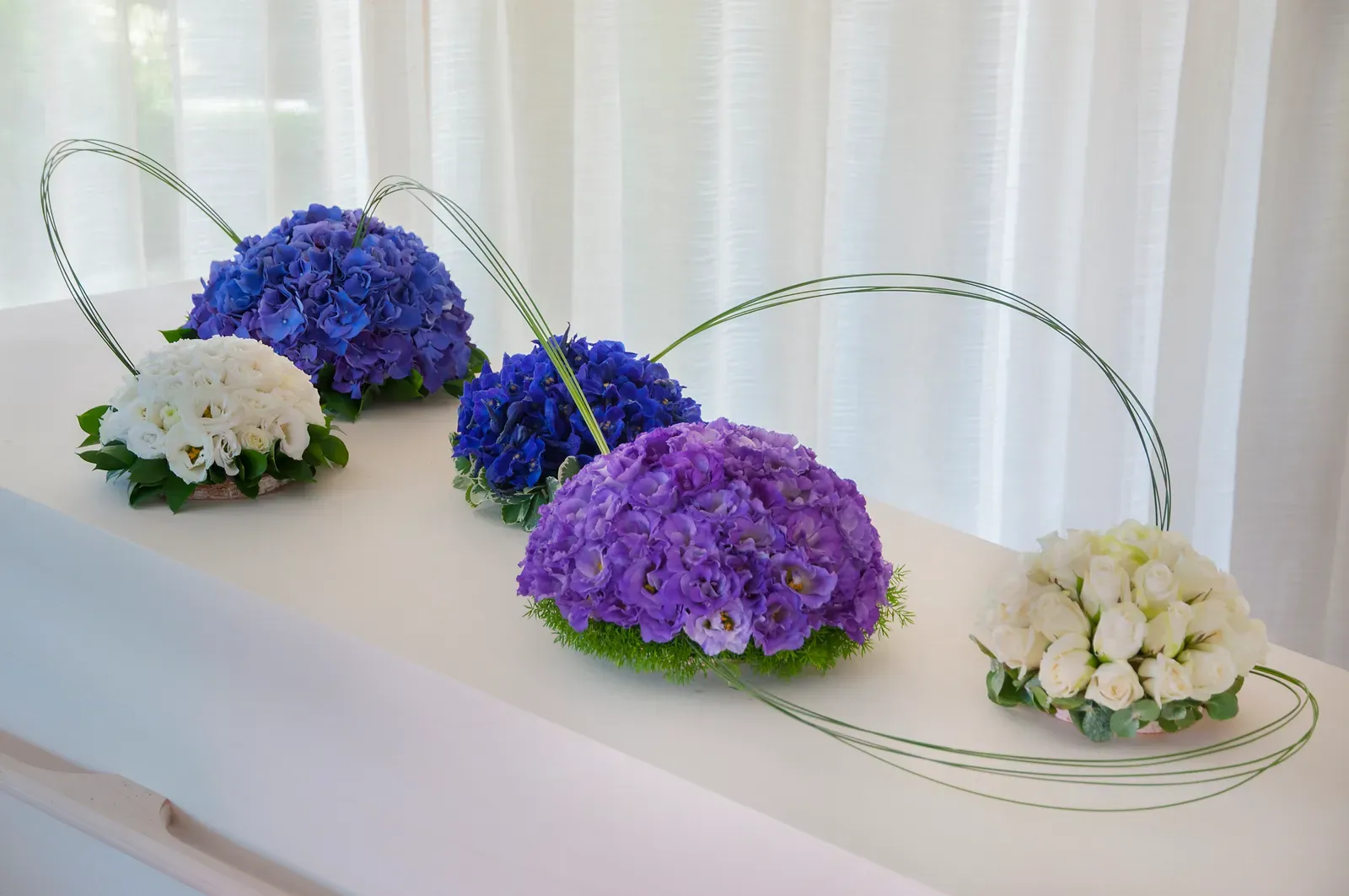 Kistbedekking Verbonden, bloemen voor op de kist voor de uitvaart