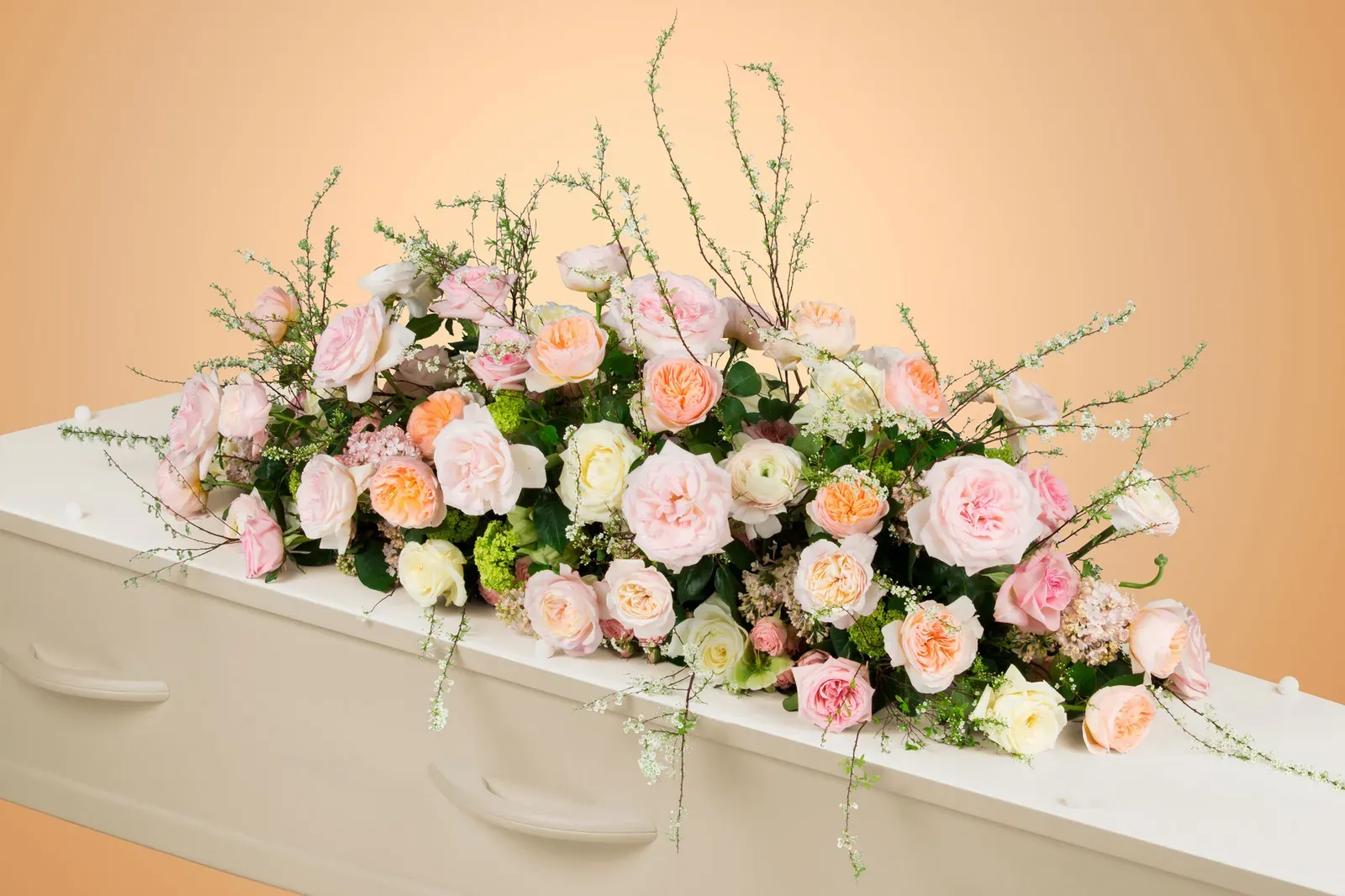 Kistbedekking Teder, bloemen voor op de kist voor de uitvaart
